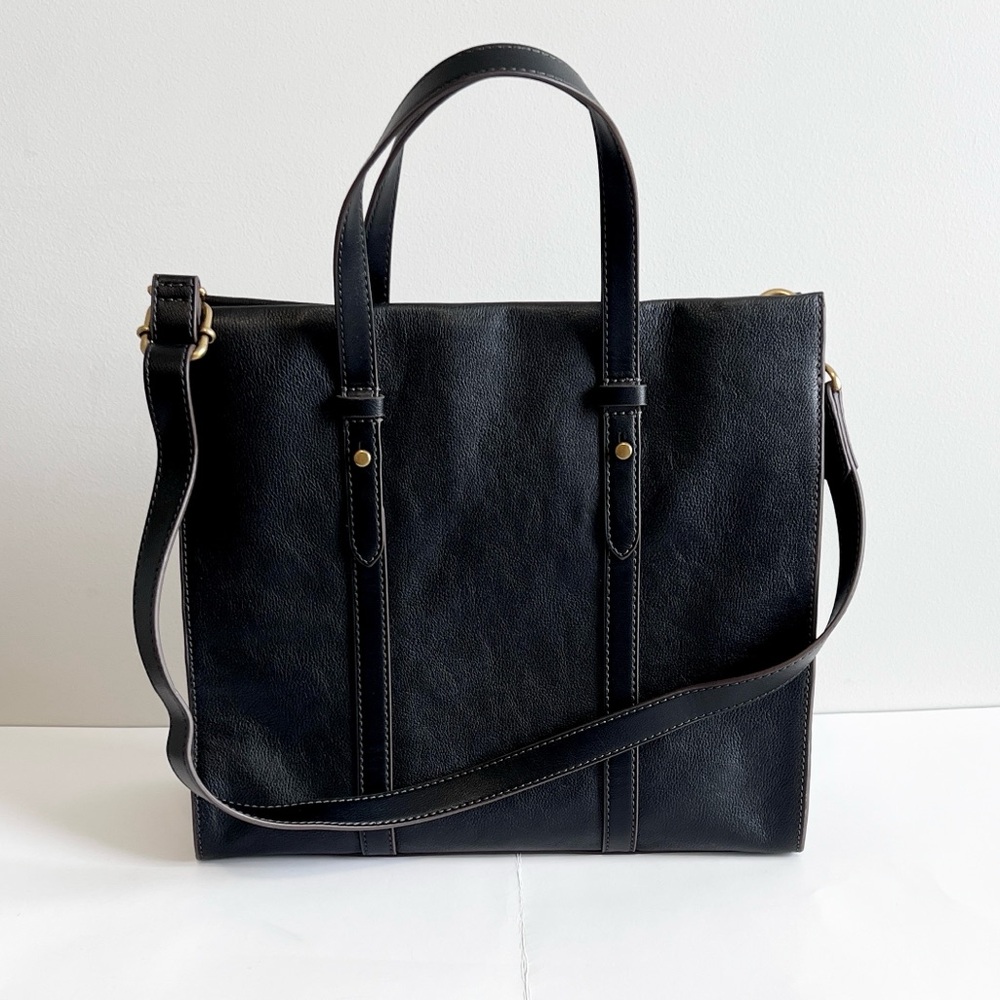 NWOT Fossil Kingston Leather Satchel Tote Bag